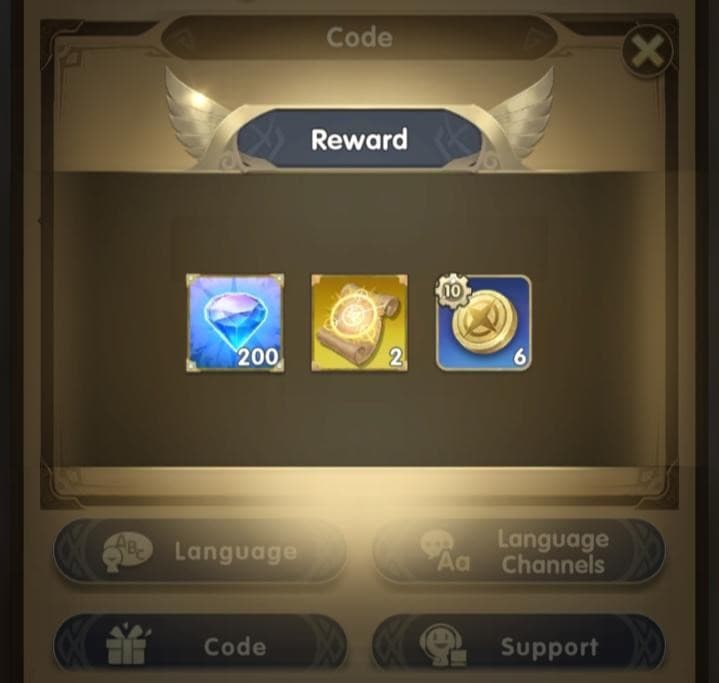 Mythic Heroes redeem rewards