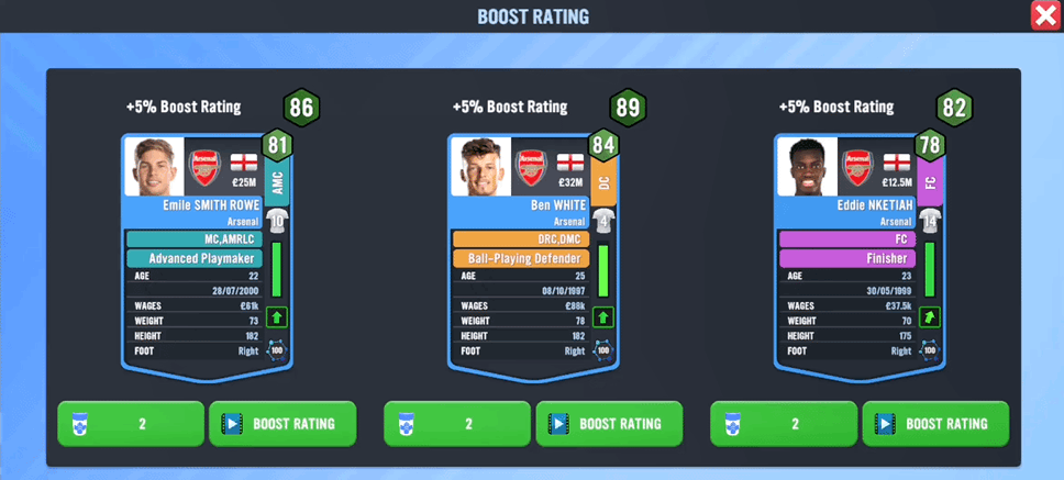 SM23 Boost Rating Soccer Manager 2023 Beginners Guide