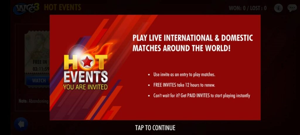 World Cricket Championship 3 hot events
