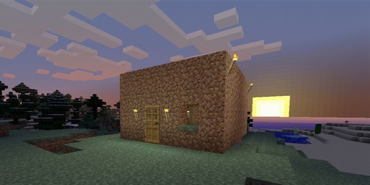 Строительство убежища в Minecraft
