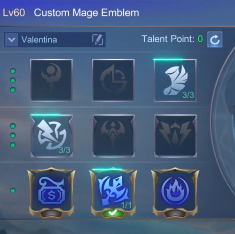 mage emblem valentina Mobile Legends Valentina Guide