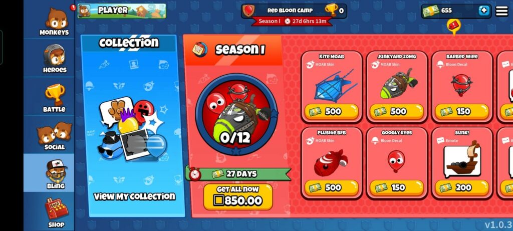 Customization, Monkey Masteries, profile and Hero rewards