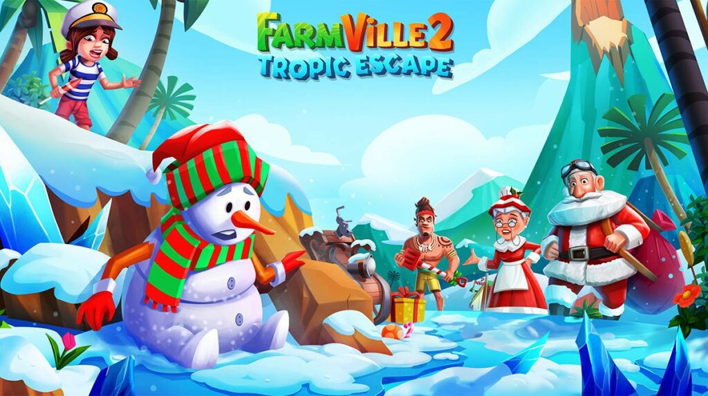 FarmVille 2 Tropic Escape Mr. Snowman event