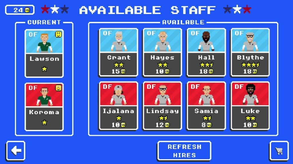 Available staff Retro Bowl Seasons Mode Guide