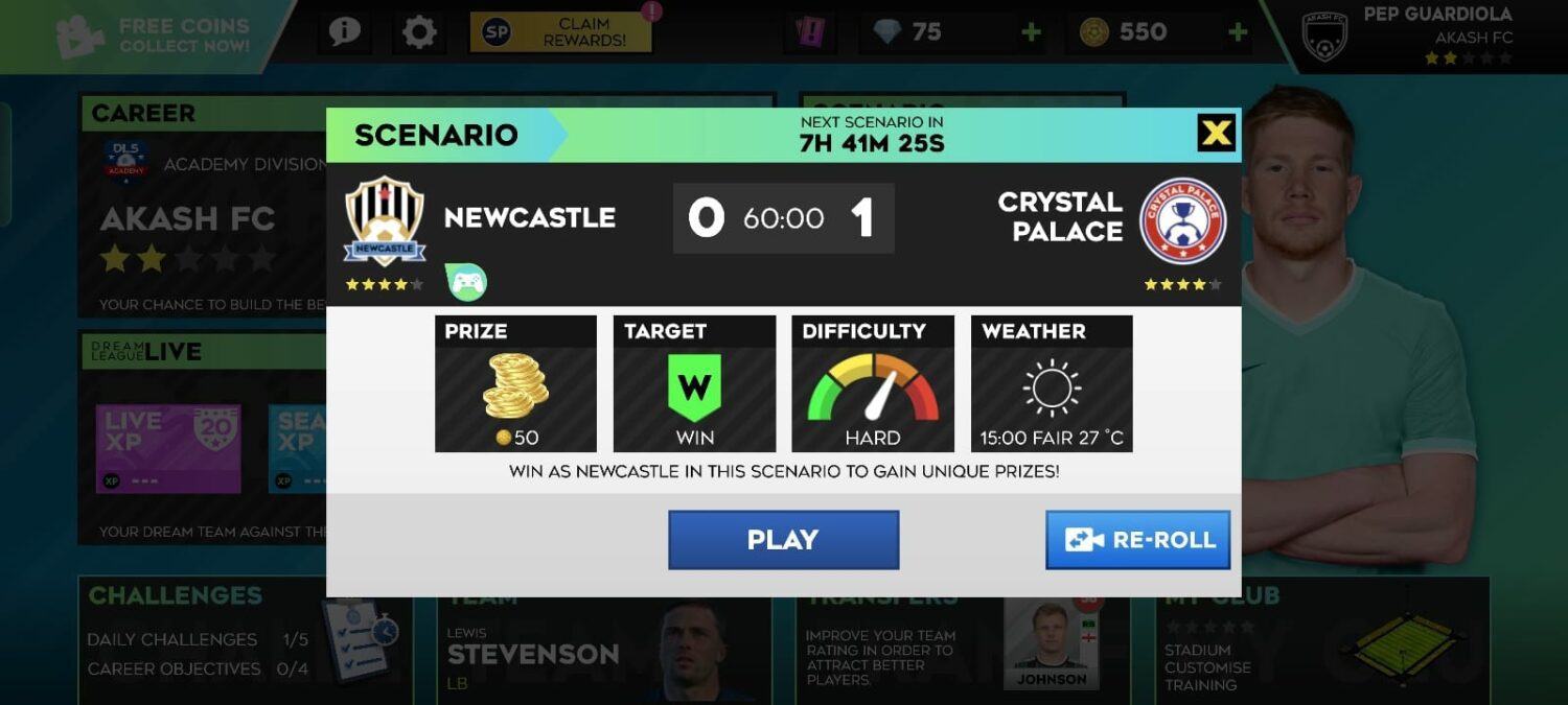 Dream League Soccer 2023 Scenario