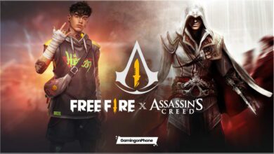Free Fire x Assassins Creed creed of fire event calendar