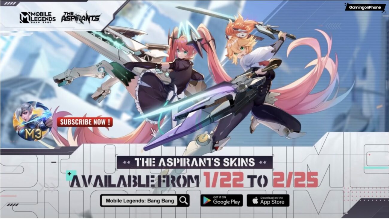 Mobile Legends: The Anime skin line “The Aspirants” will release on January  22
