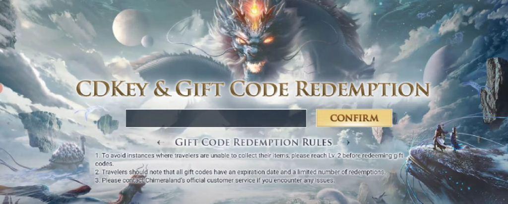 chimeraland code redemption Chimeraland free redeem codes