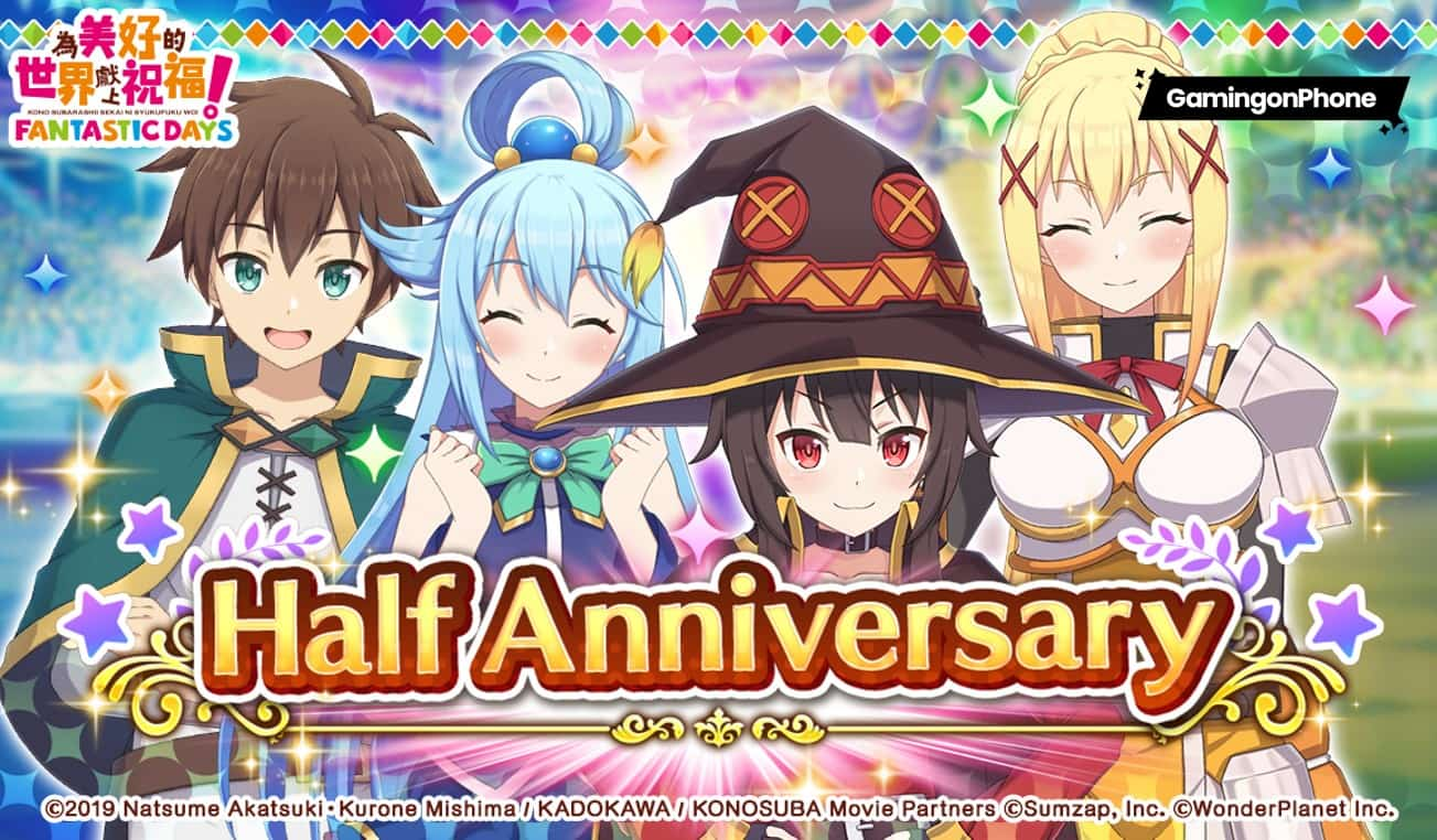 Anime RPG KonoSuba: Fantastic Days celebrates half anniversary with special  rewards » YugaTech