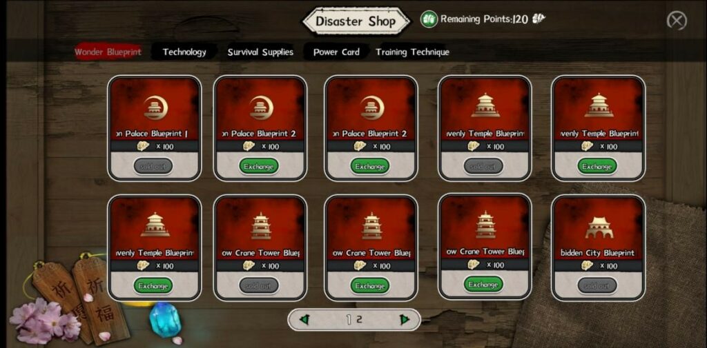 Disasters and Disaster Shop
