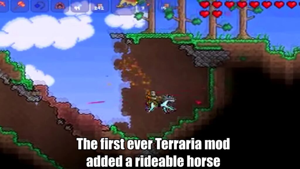 Terraria first mod version