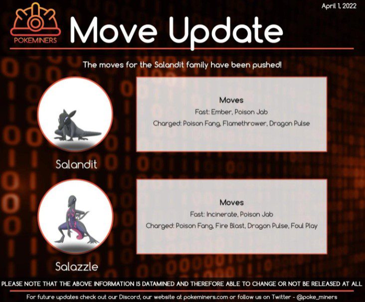 Pokémon GO move update