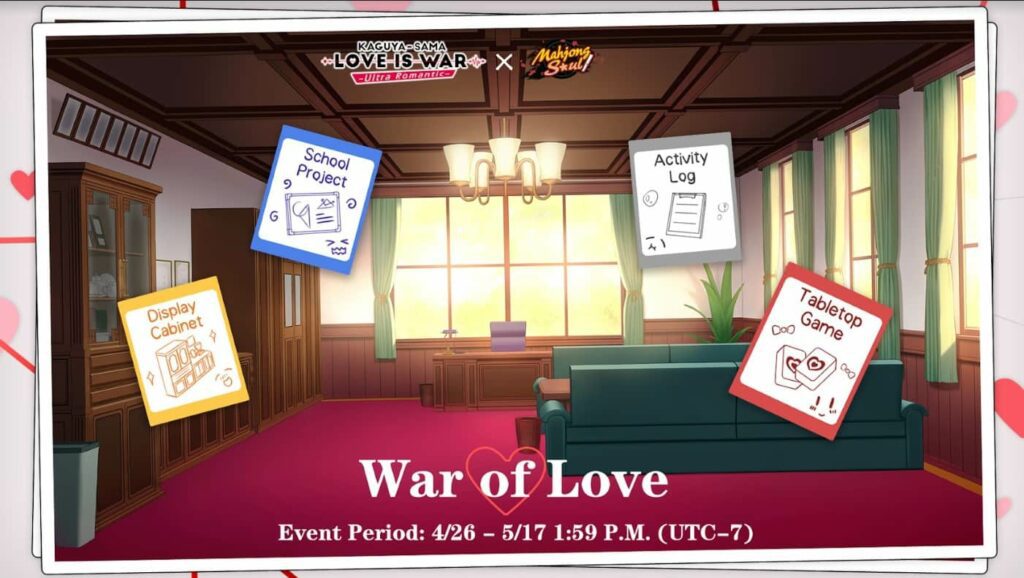War of love event activities