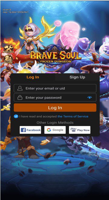 Brave Soul: Frozen Dungeon Switch Account