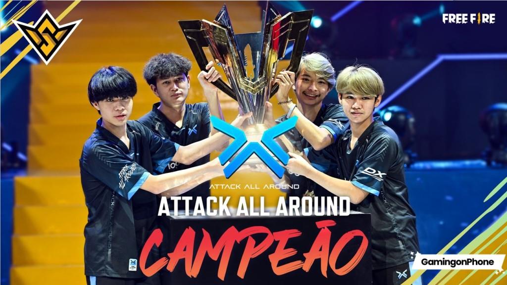 Attack All Around wins the Free Fire World Series FFWS 22 Champion