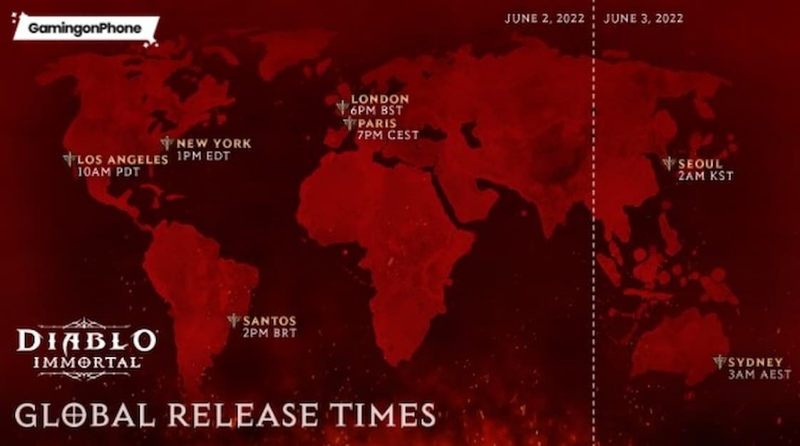 Diablo Immortal Global release time