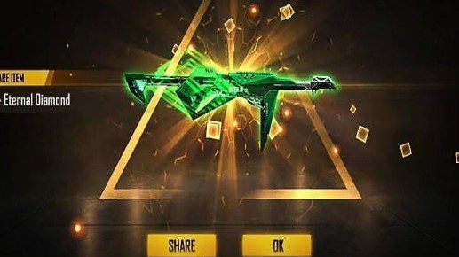 Free Fire Eternal Diamond MP40 skinsskins