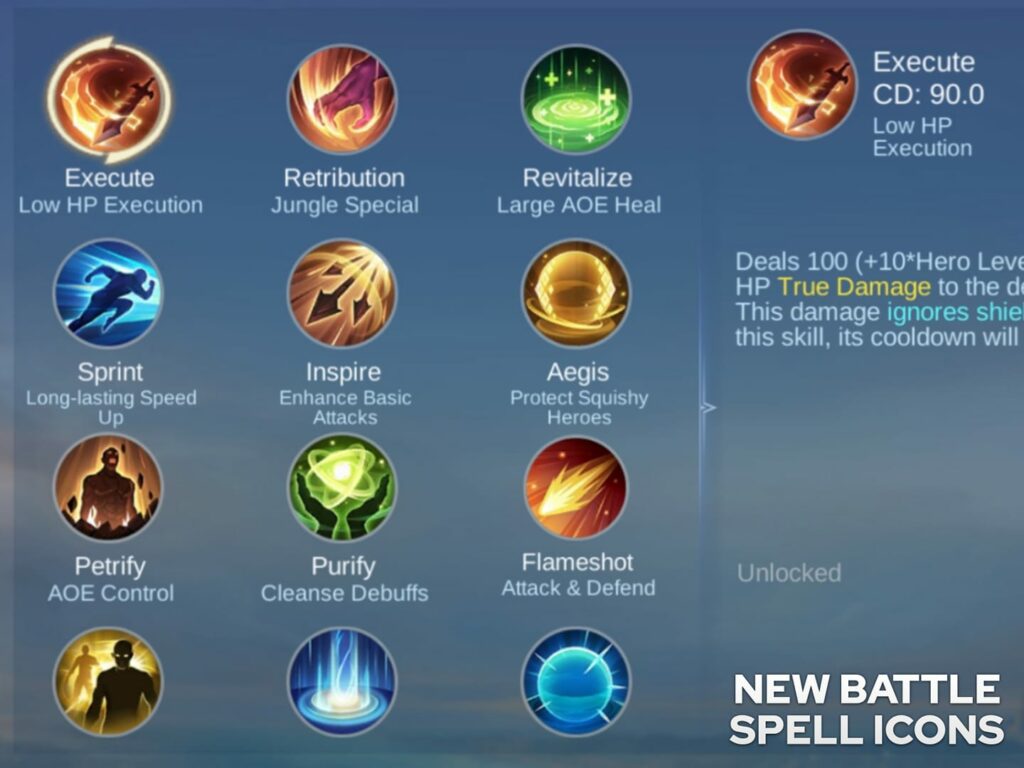 Mobile Legends skins events June 2022 New Battle Spell Icons