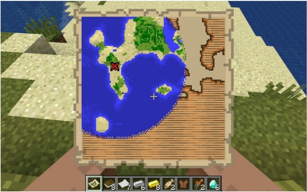 Minecraft Treasure map