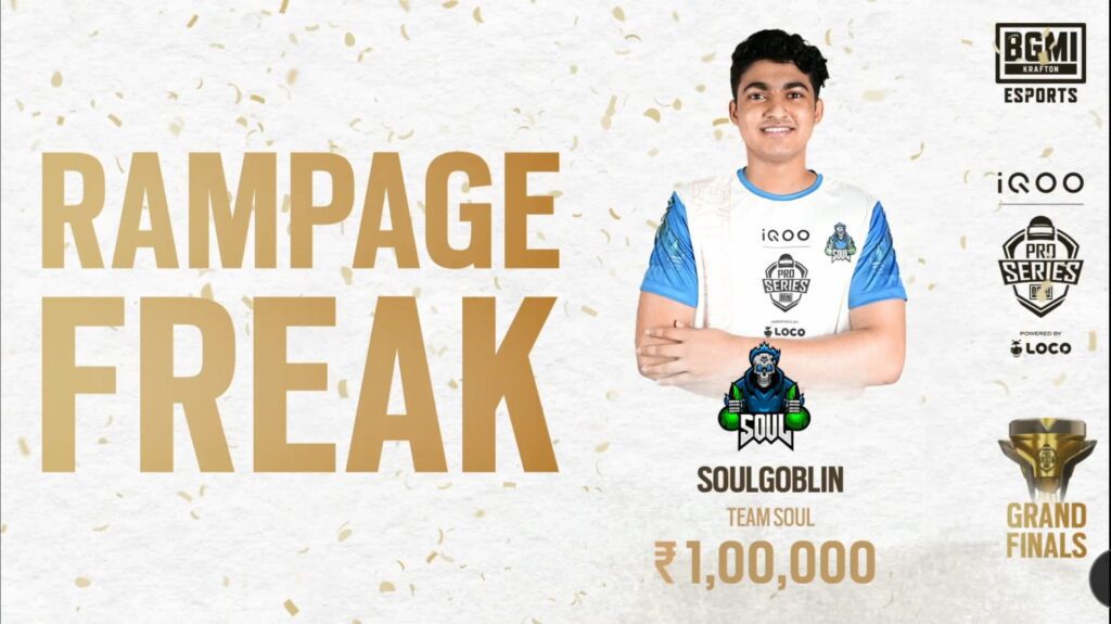 Battlegrounds Mobile Team SouL BMPS Season 1 Rampage Freak