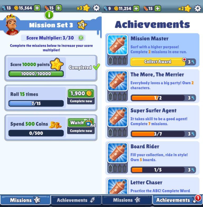 Missions-and-Achievements-Subway-Surfers