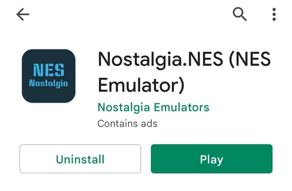 Android NES Emulator: Play Store app