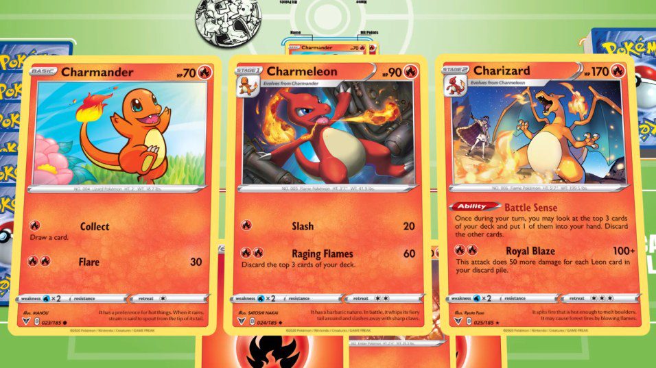 Pokemon TCG evolution-Cards