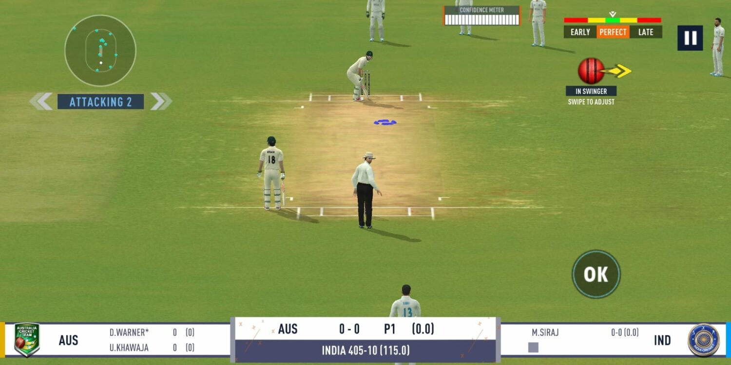 Real Cricket 24 Test Cricket Bowling