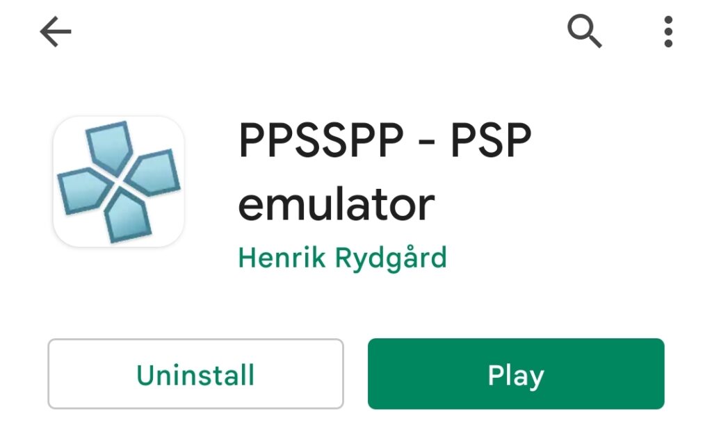 Android PSP Emulator: Play Store image
