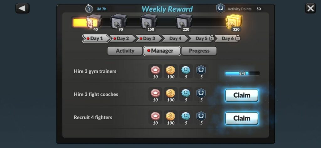 MMA Manager 2: Events