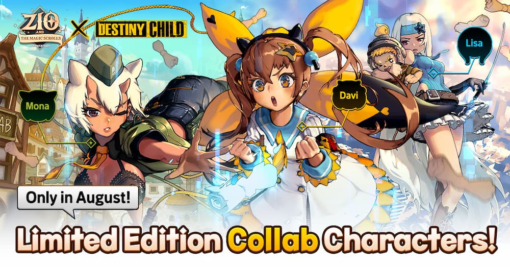 Zio and the Magic Scrolls Destiny Child collaboration characters