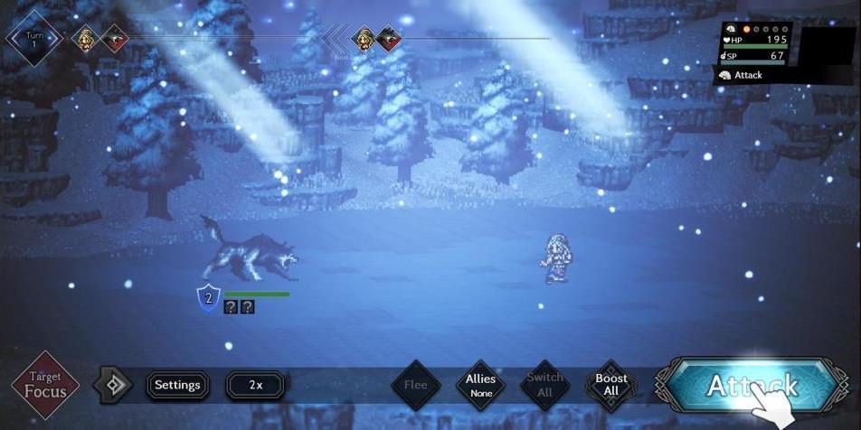 octopath traveler champions of the continent fight action gameplay