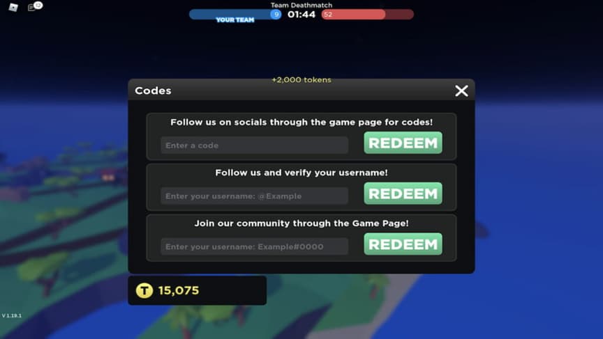 Roblox Base Battles free redeem codes