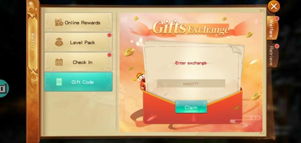 Chaos Immortal Era Gift Exchange Section