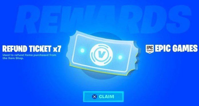 Fortnite cosmetics refund ticket