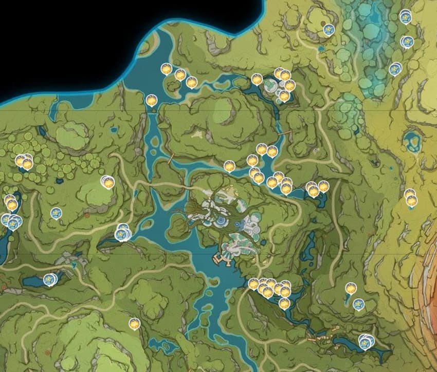 Genshin Impact Lotus locations