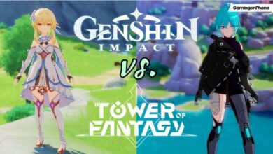 Genshin Impact vs Tower of Fantasy game cover