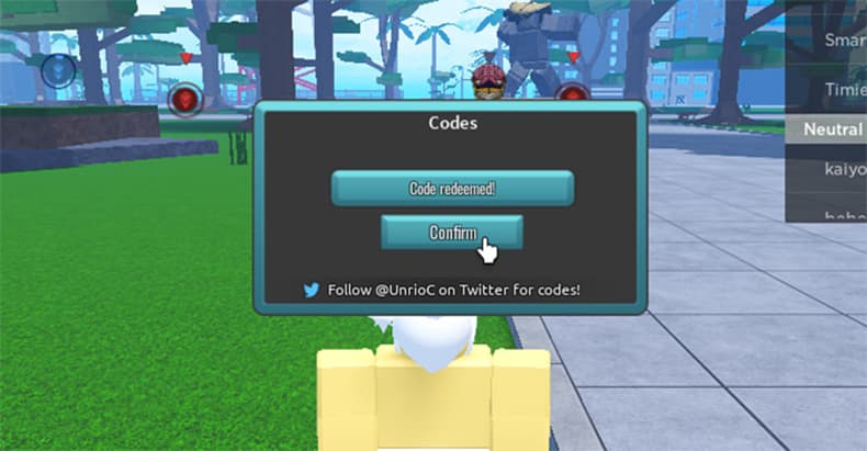 Roblox Project Hero free redeem codes