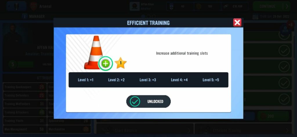 SM23 Efficient training manager upgrade