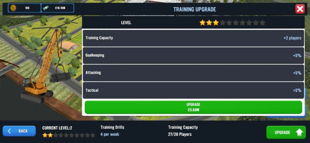 SM23 Training Facility upgrade
