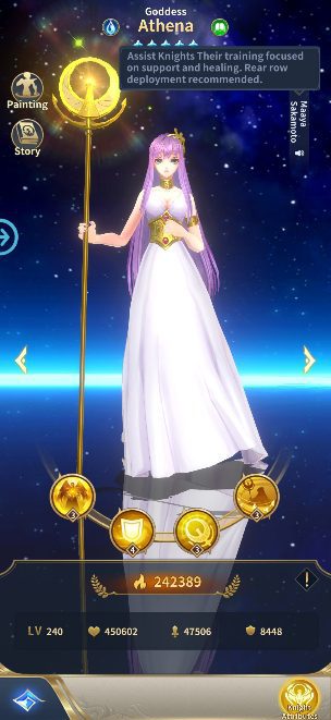Athena Knight Saint Seiya