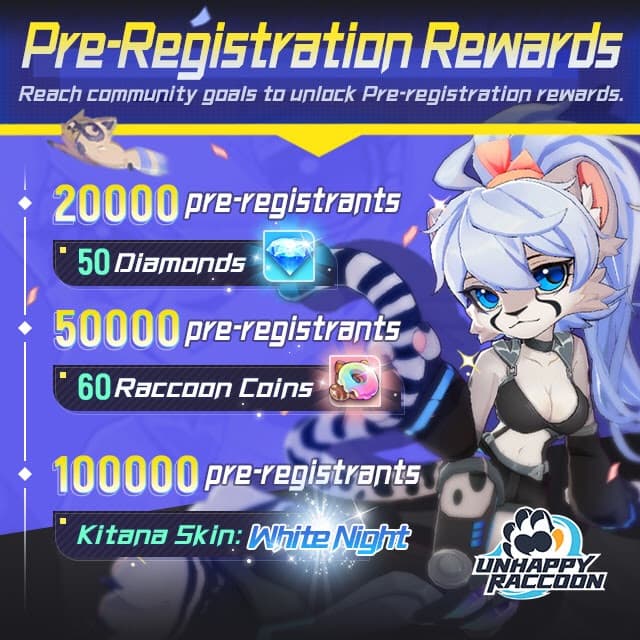 Unhappy Raccoon pre registration