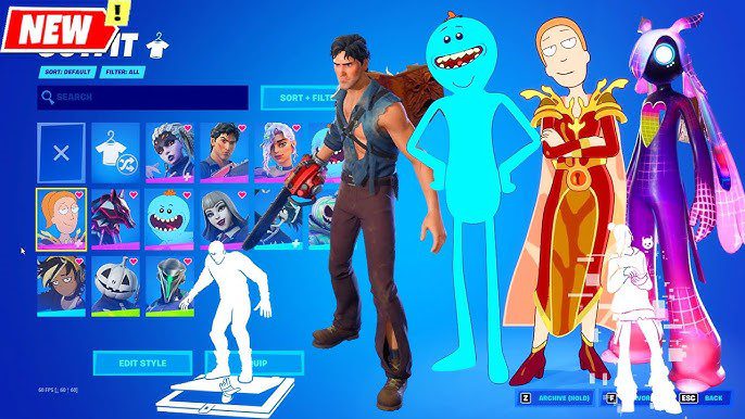 Fortnite Chapter 3 Season 4 Queen Summer and Mr. Meeseeks skins