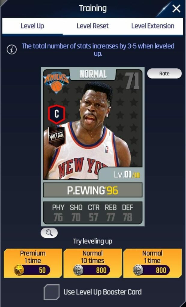 NBA Now 23 Player Level Up