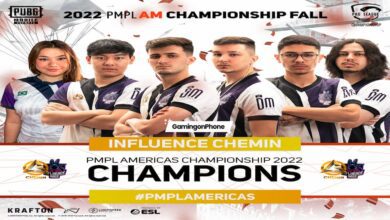 PUBG Mobile (PMPL) Americas Championship Fall 2022 champions