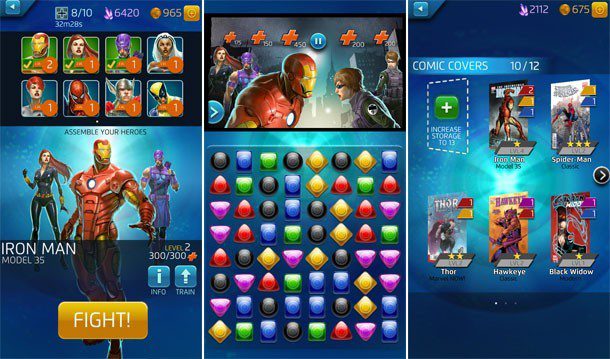 Puzzle function Marvel Quest