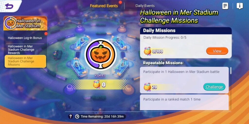 Challenge missions