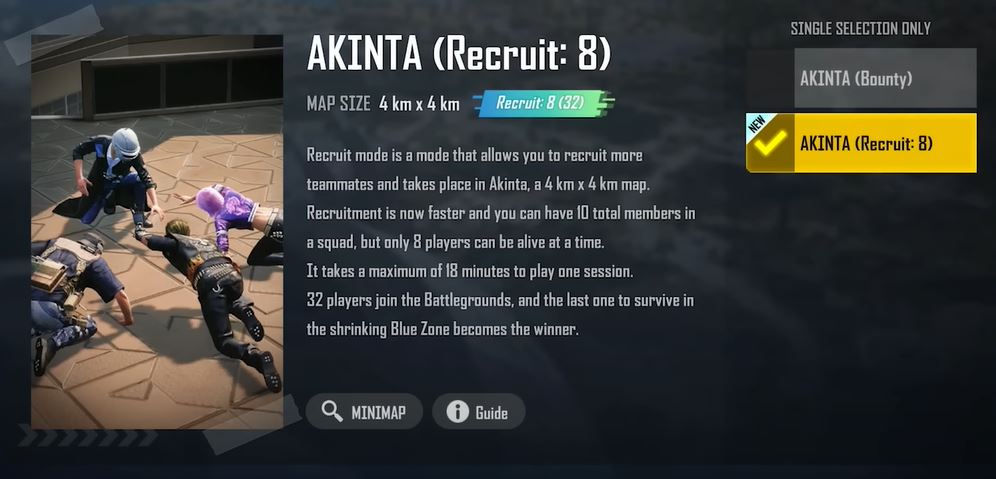 Akinta Recruit Mode