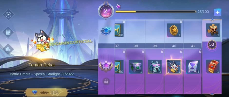 Mobile Legends November 2022 Starlight Pass