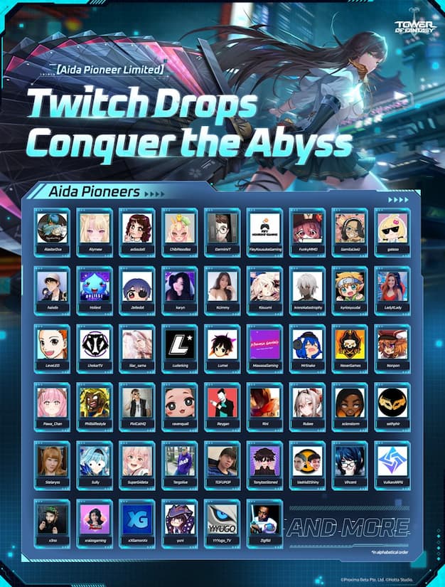 Tower of Fantasy Conquer the Abyss- Twitch Drops event